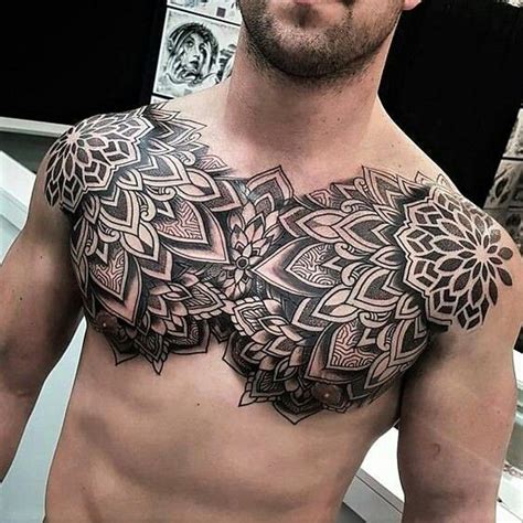 tatuajes en el pecho y brazo|95 Ideas de tatuajes para el pecho